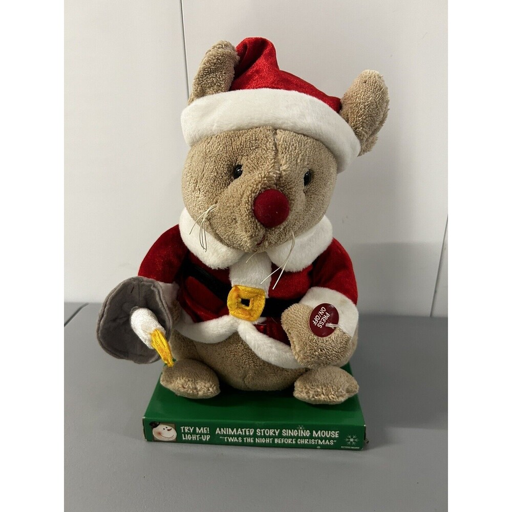 DanDee Animated Christmas Singing Dancing Holiday Mouse 11" Candle NOT WORKING